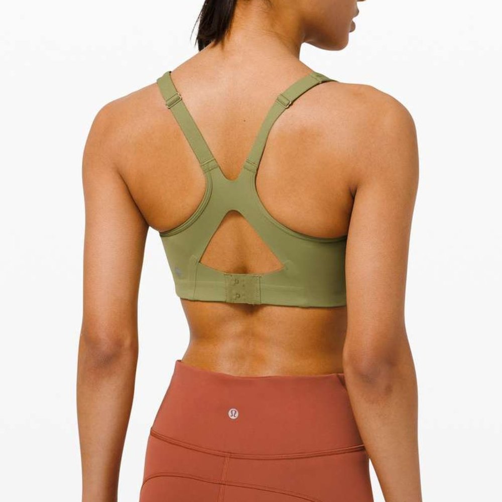 Lululemon All Powered Up Bra *Medium Support, A-E Cups Bronze Green | 32 D
